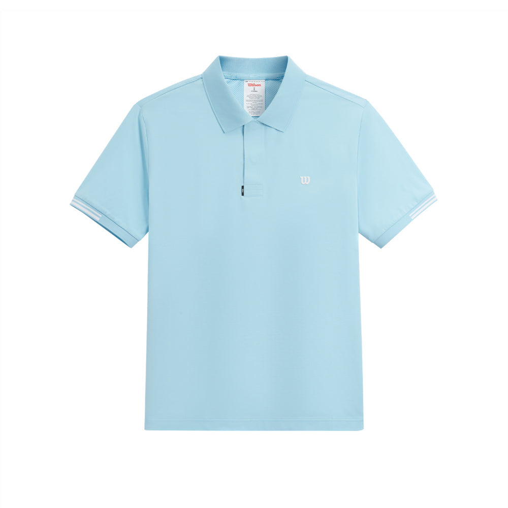 Wilson Timeless Polo 男款 服飾 Polo衫 霧霾藍/相思木色