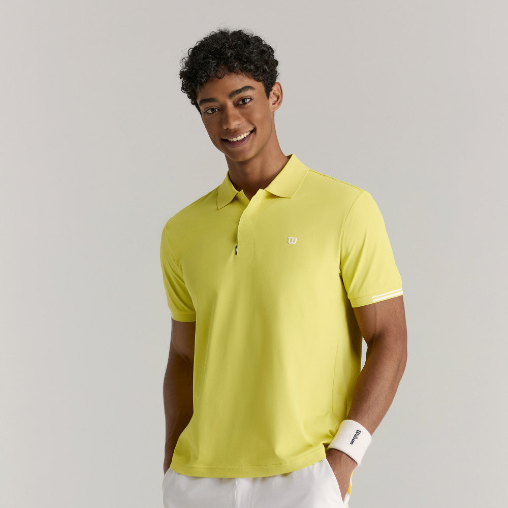 Wilson Timeless Polo 男款 服飾 Polo衫 霧霾藍/相思木色