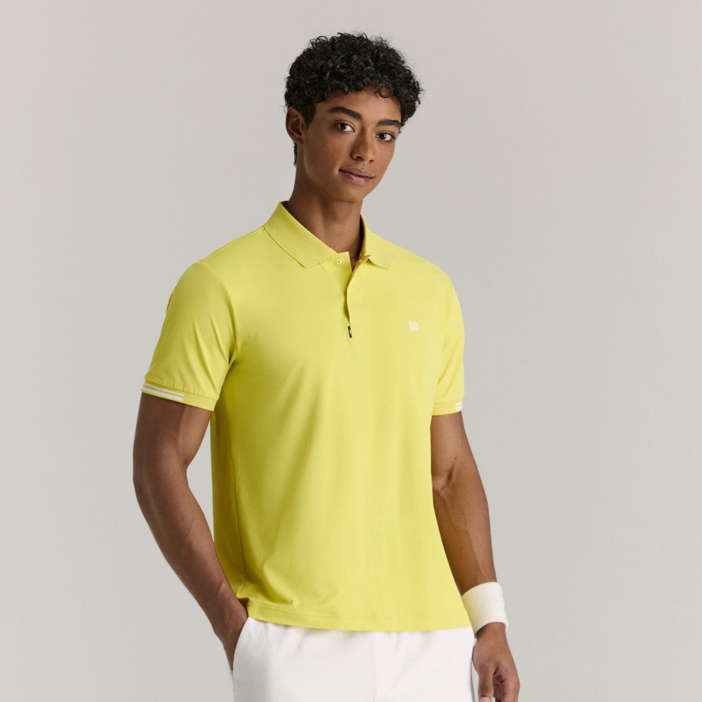 Wilson Timeless Polo 男款 服飾 Polo衫 霧霾藍/相思木色