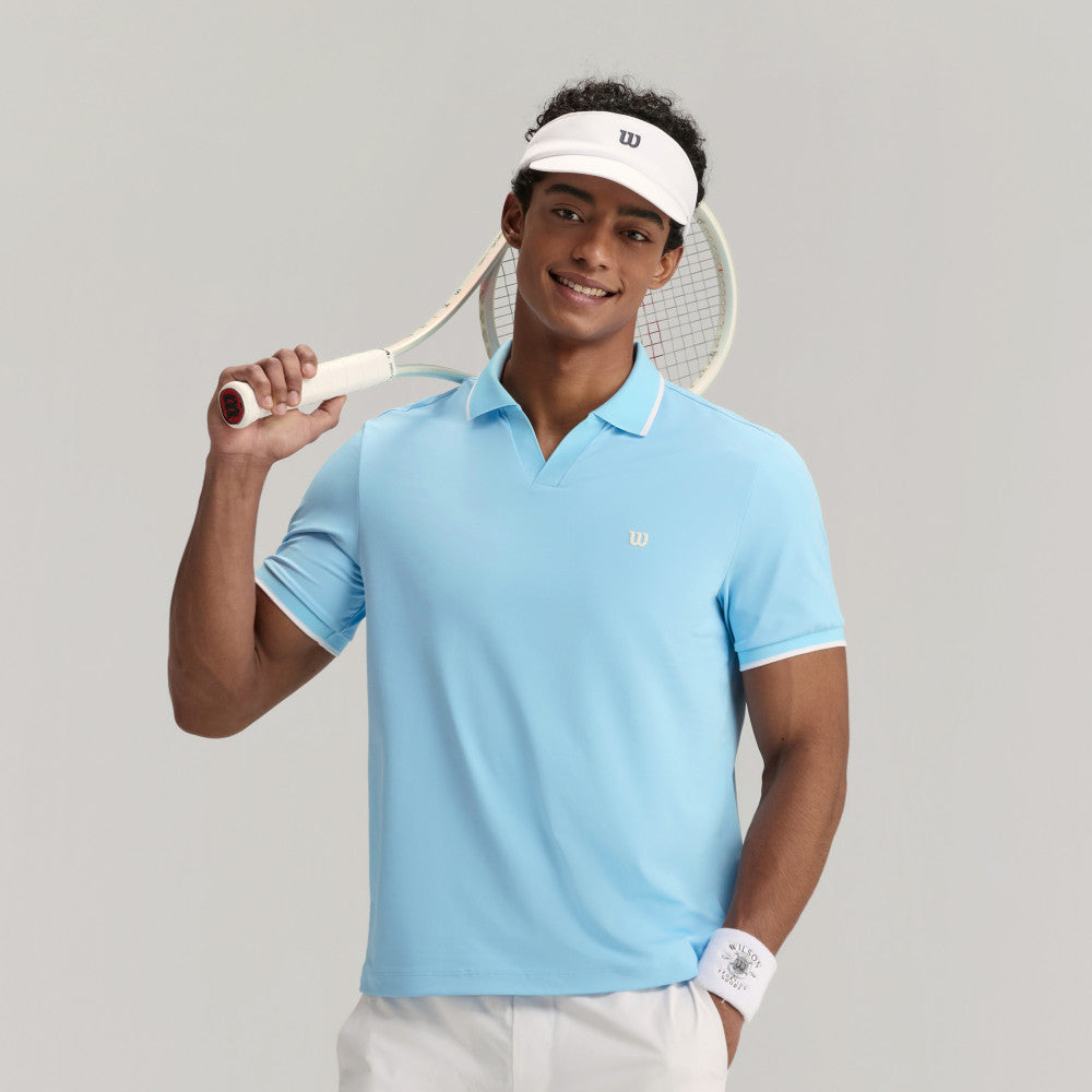 Wilson Johnny Collar Polo 男款 服飾 Polo衫 暮藍色/白色/霧霾藍
