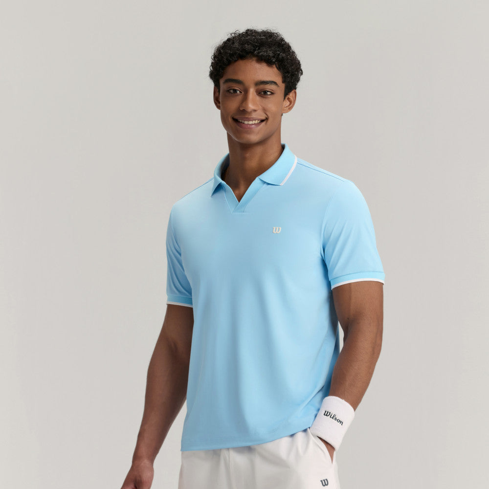 Wilson Johnny Collar Polo 男款 服飾 Polo衫 暮藍色/白色/霧霾藍