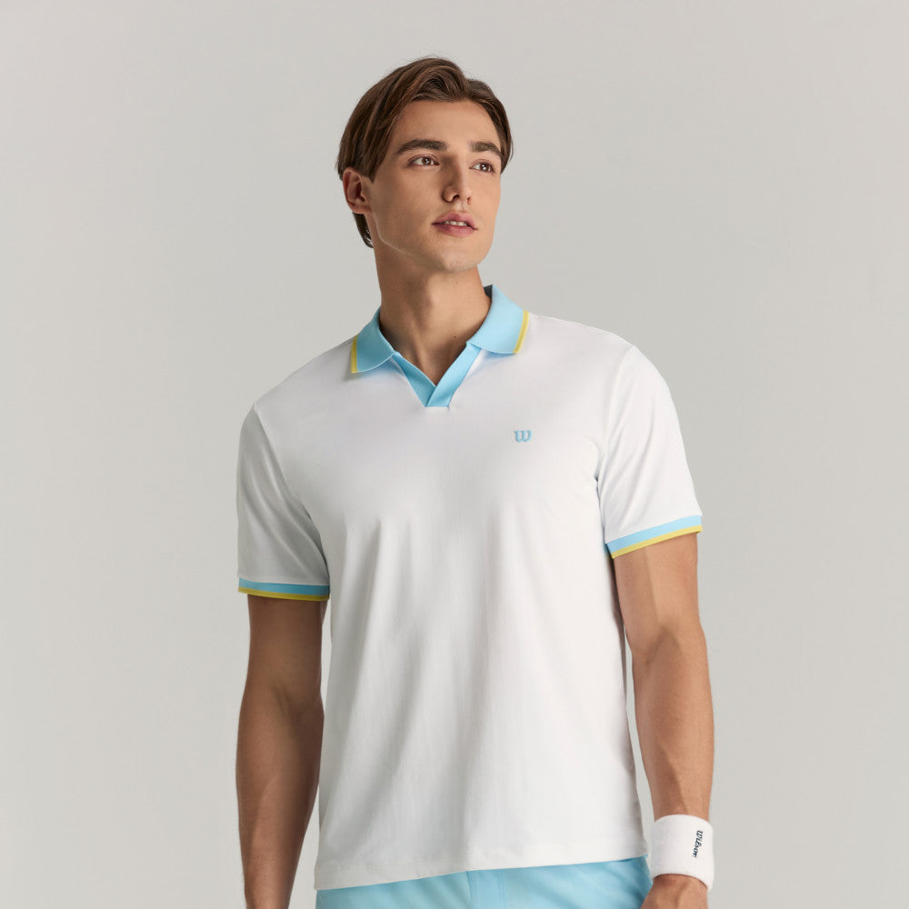 Wilson Johnny Collar Polo 男款 服飾 Polo衫 暮藍色/白色/霧霾藍