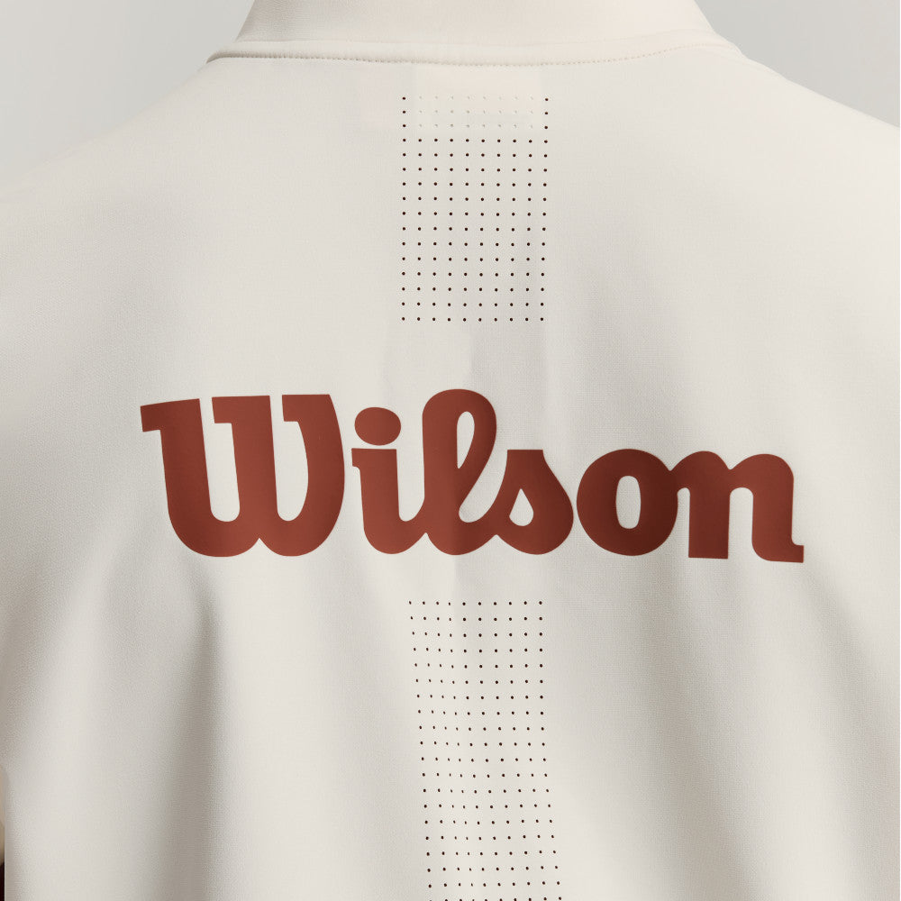 Wilson Depth Shot Track Suit 男款 服飾 外套 沙色/辣紅色