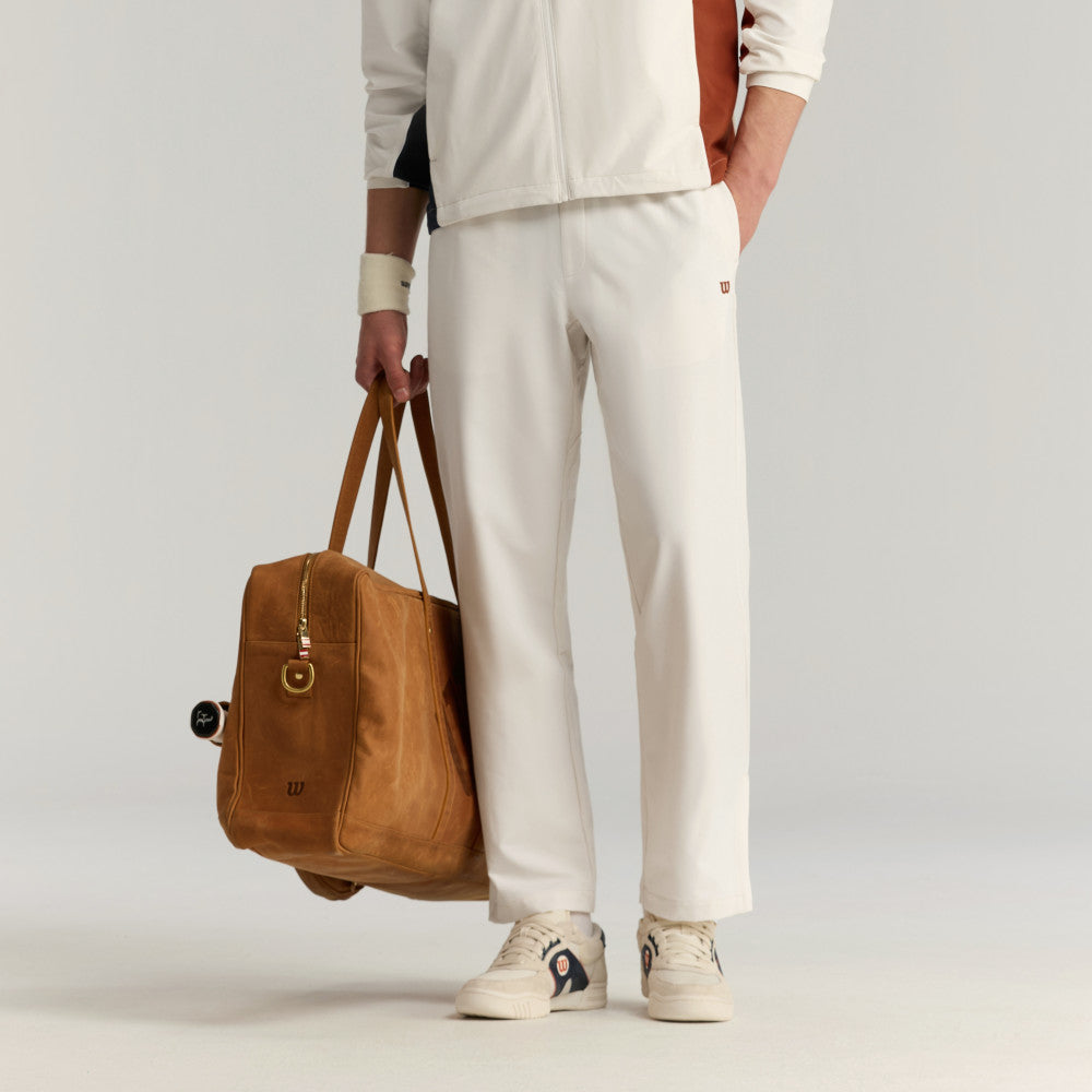 Wilson Depth Shot Track Pant 男款 服飾 長褲 沙色/辣紅色