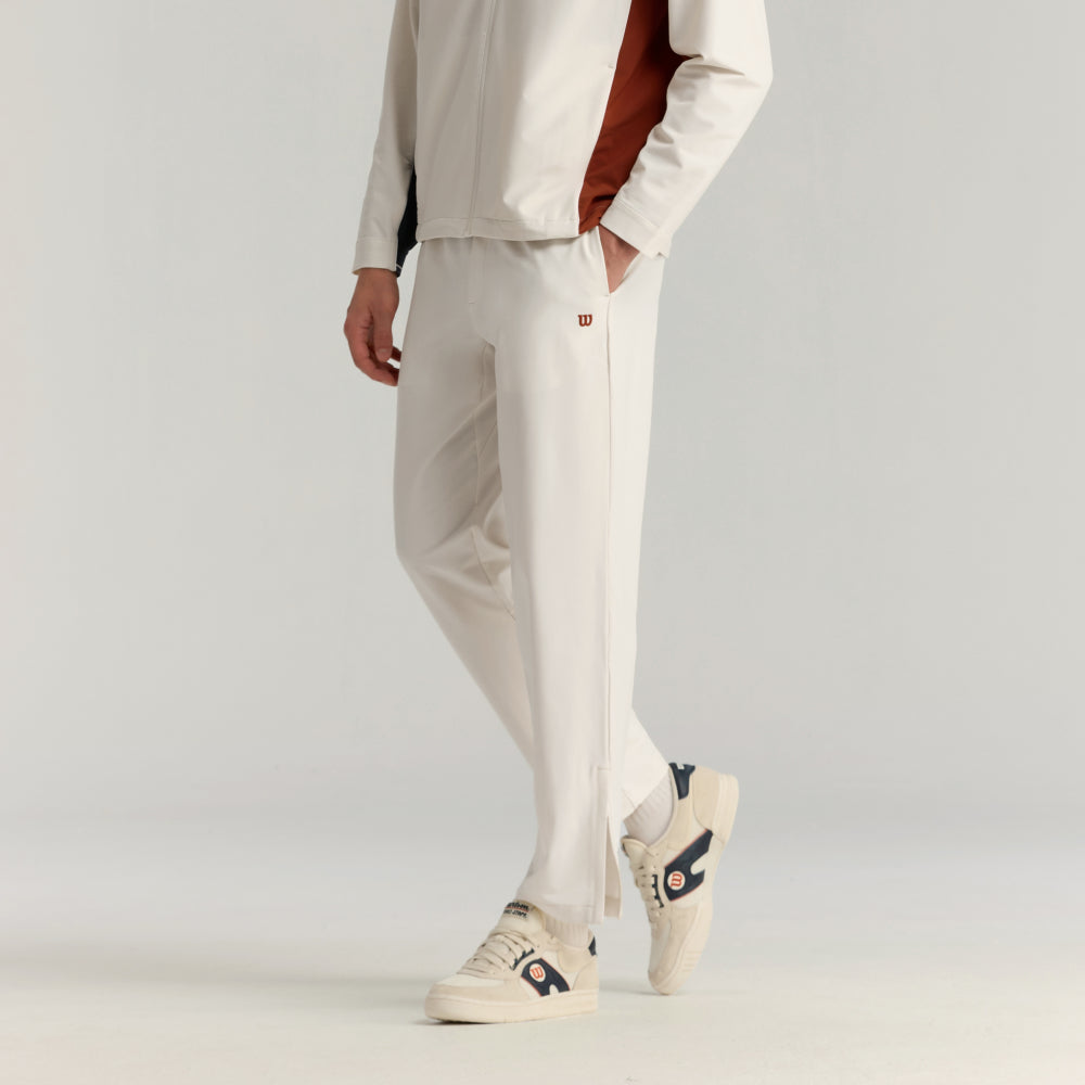 Wilson Depth Shot Track Pant 男款 服飾 長褲 沙色/辣紅色