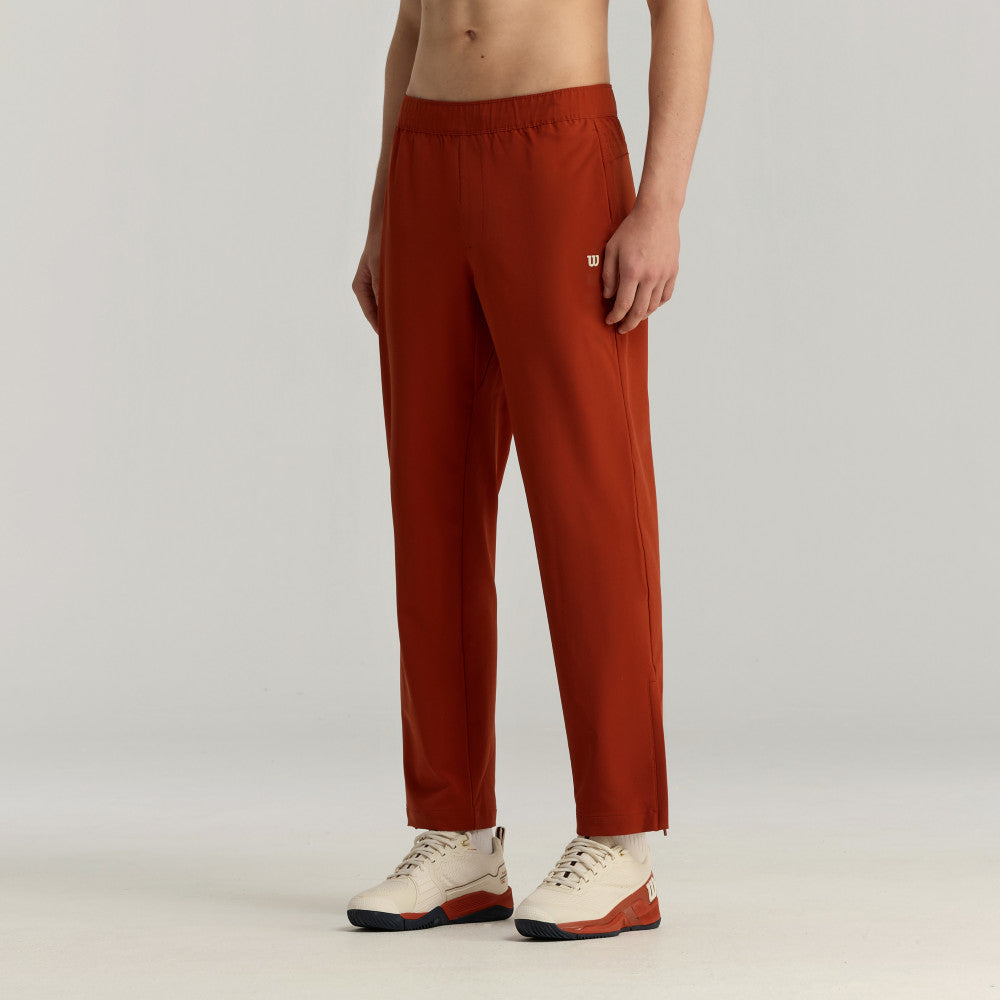 Wilson Depth Shot Track Pant 男款 服飾 長褲 沙色/辣紅色