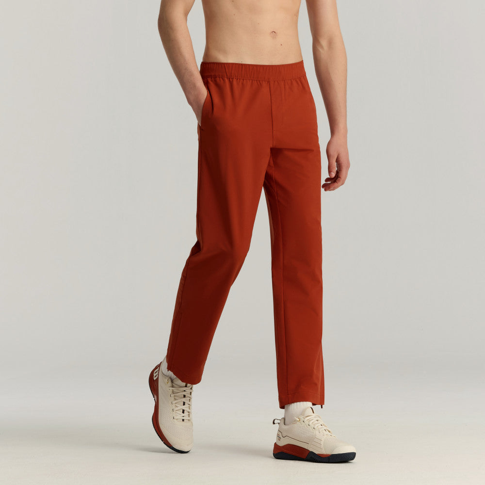 Wilson Depth Shot Track Pant 男款 服飾 長褲 沙色/辣紅色