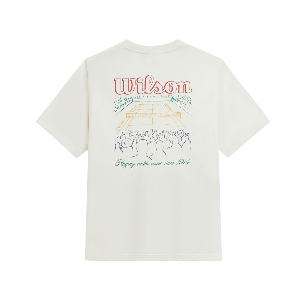 Wilson Courtview Graphic Tee 男款 服飾 短袖T恤 暮藍色/白色/沙色