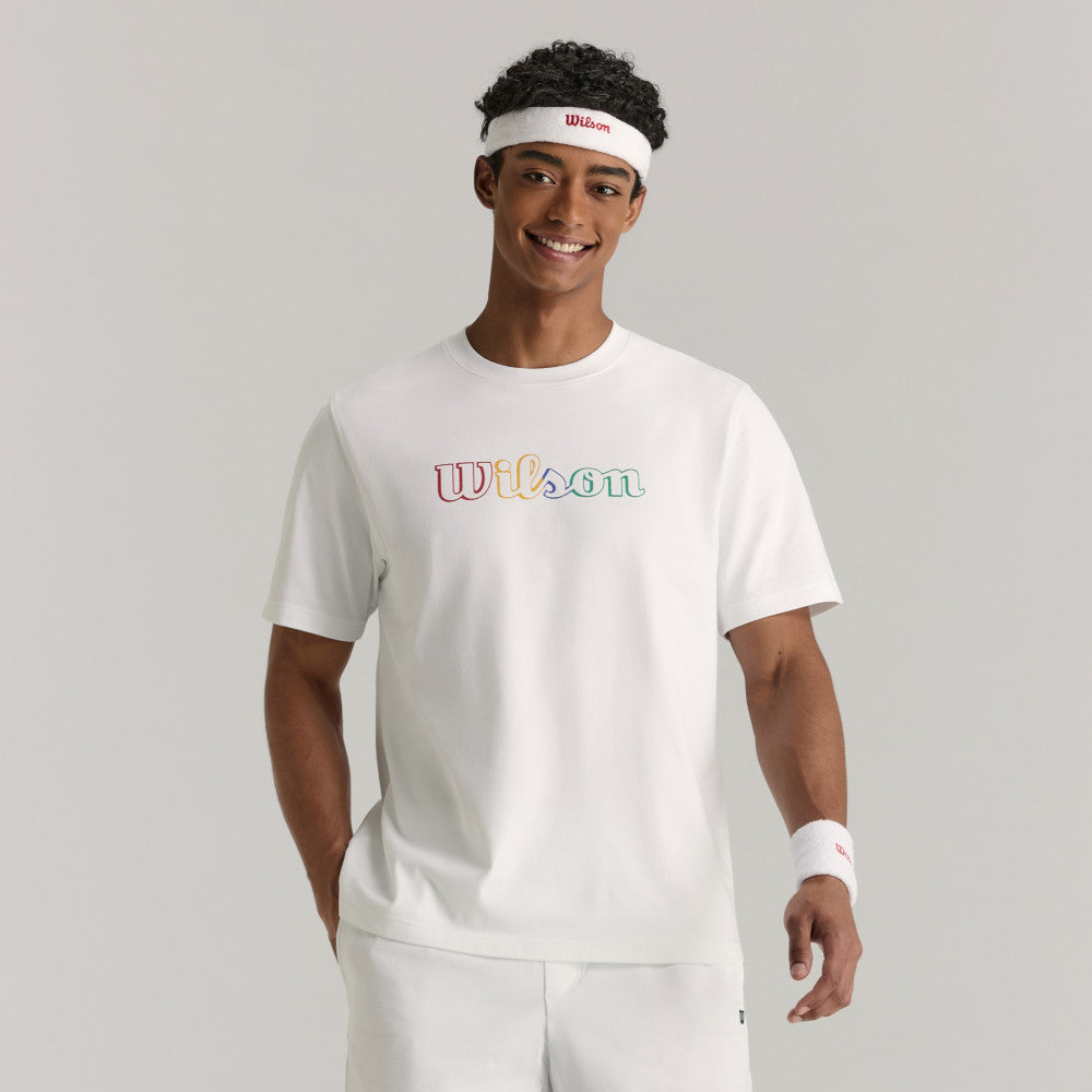 Wilson Courtview Graphic Tee 男款 服飾 短袖T恤 暮藍色/白色/沙色