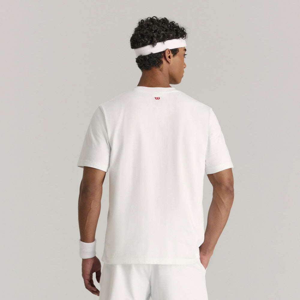 Wilson Courtview Graphic Tee 男款 服飾 短袖T恤 暮藍色/白色/沙色