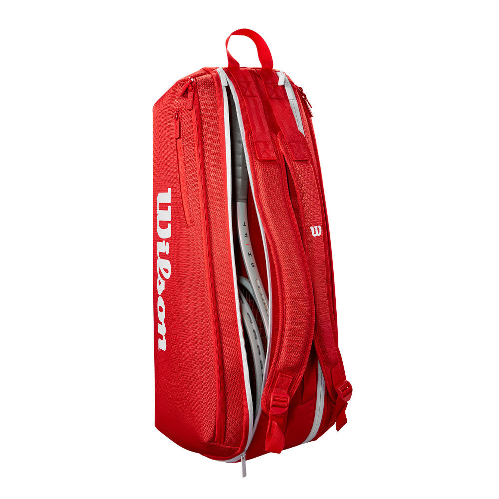 Wilson Super Tour Wilson Red 6Pk 2025 網球拍袋 紅色 6支裝