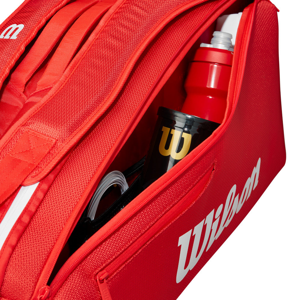 Wilson Super Tour Wilson Red 6Pk 2025 網球拍袋 紅色 6支裝