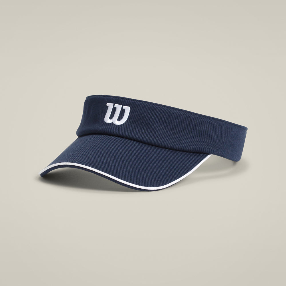 Wilson Classic Visor 配件 中空帽 海軍藍/白色