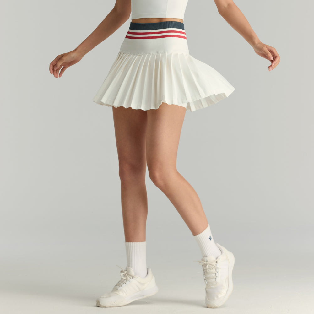 Wilson Midtown Tennis Skirt 女款 服飾 半身裙 藍色/水洗紅/沙色水洗紅/檸檬黃