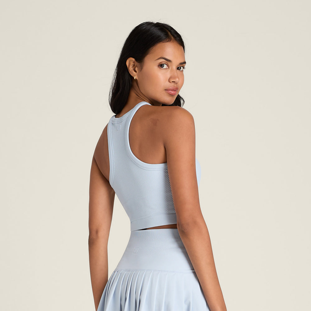 Wilson On The Daily Brami 女款 服飾 運動背心 長春花藍/梧桐樹綠