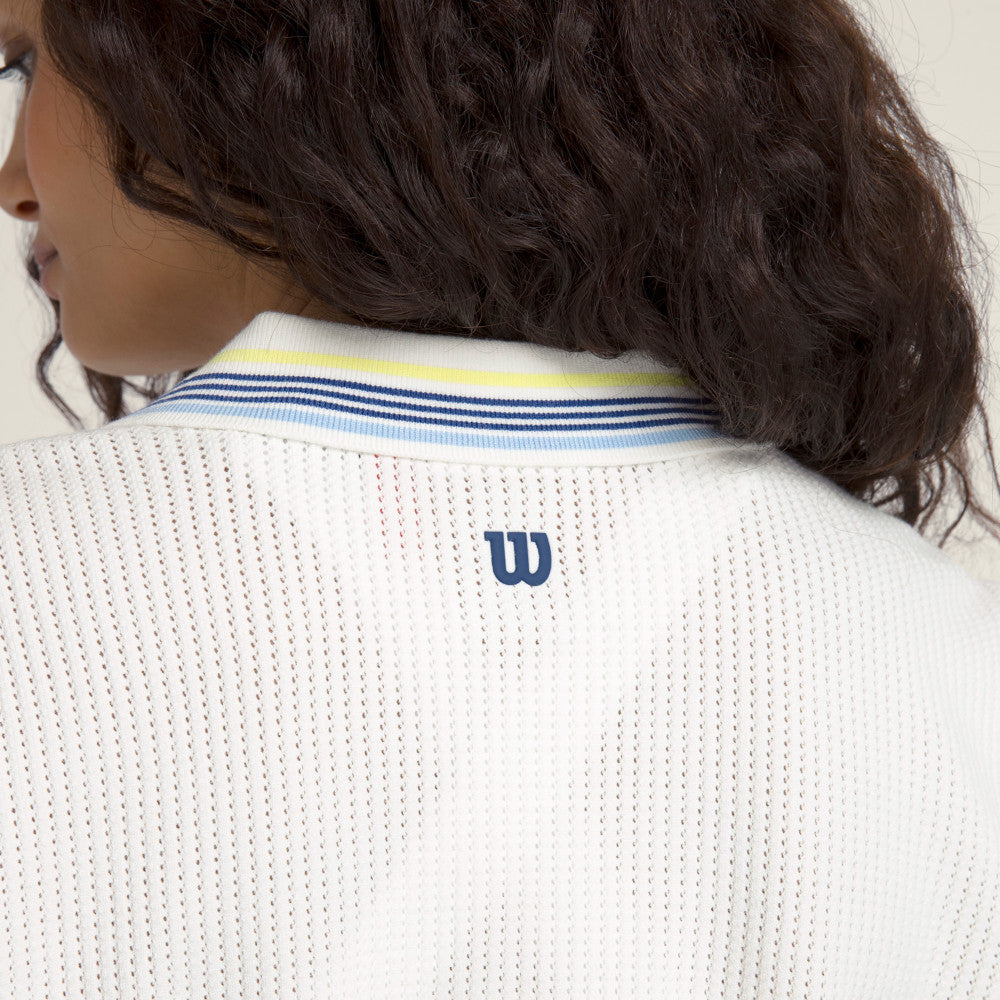 Wilson Cropped Johnny Collar Polo 女款 服飾 Polo衫 沙色