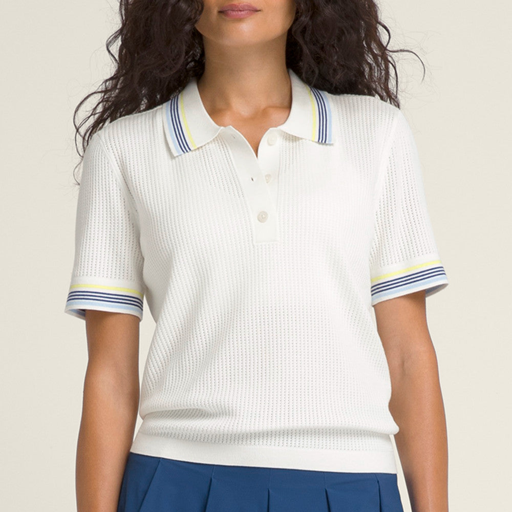 Wilson Cropped Johnny Collar Polo 女款 服飾 Polo衫 沙色