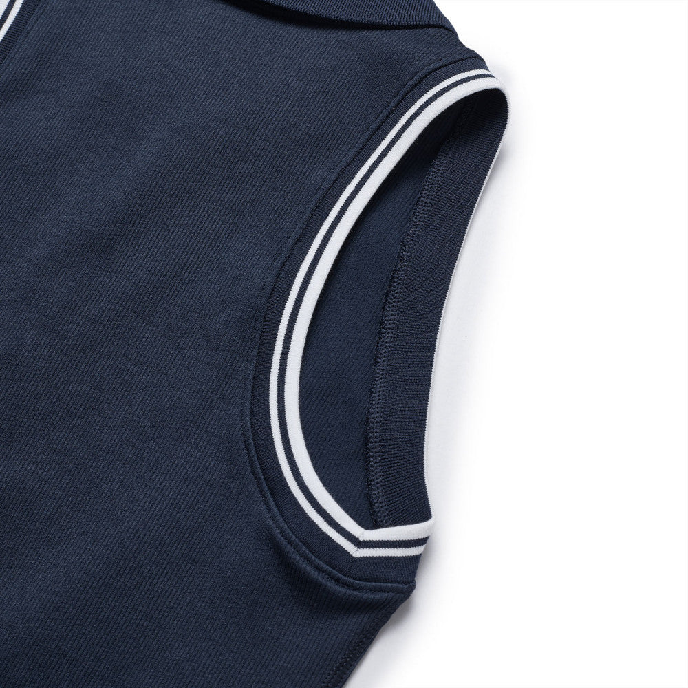 Wilson Seamless Full-Zip Tank 女款 服飾 拉鍊背心 海軍藍/檸檬黃/霧霾藍