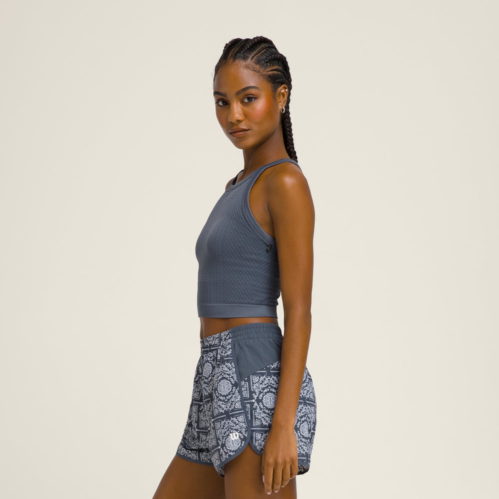 Wilson On The Daily Brami 女款 服飾 運動背心 暮藍色/水洗紅