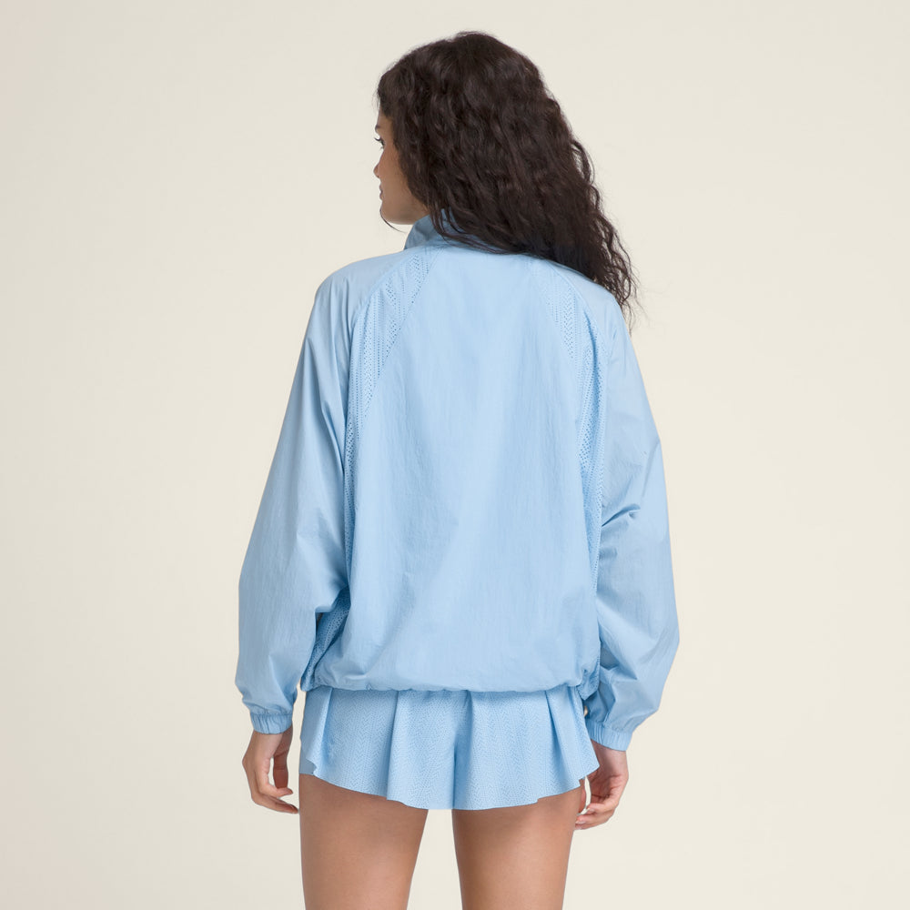 Wilson Airy Jacket 女款 服飾 外套 霧霾藍/白色