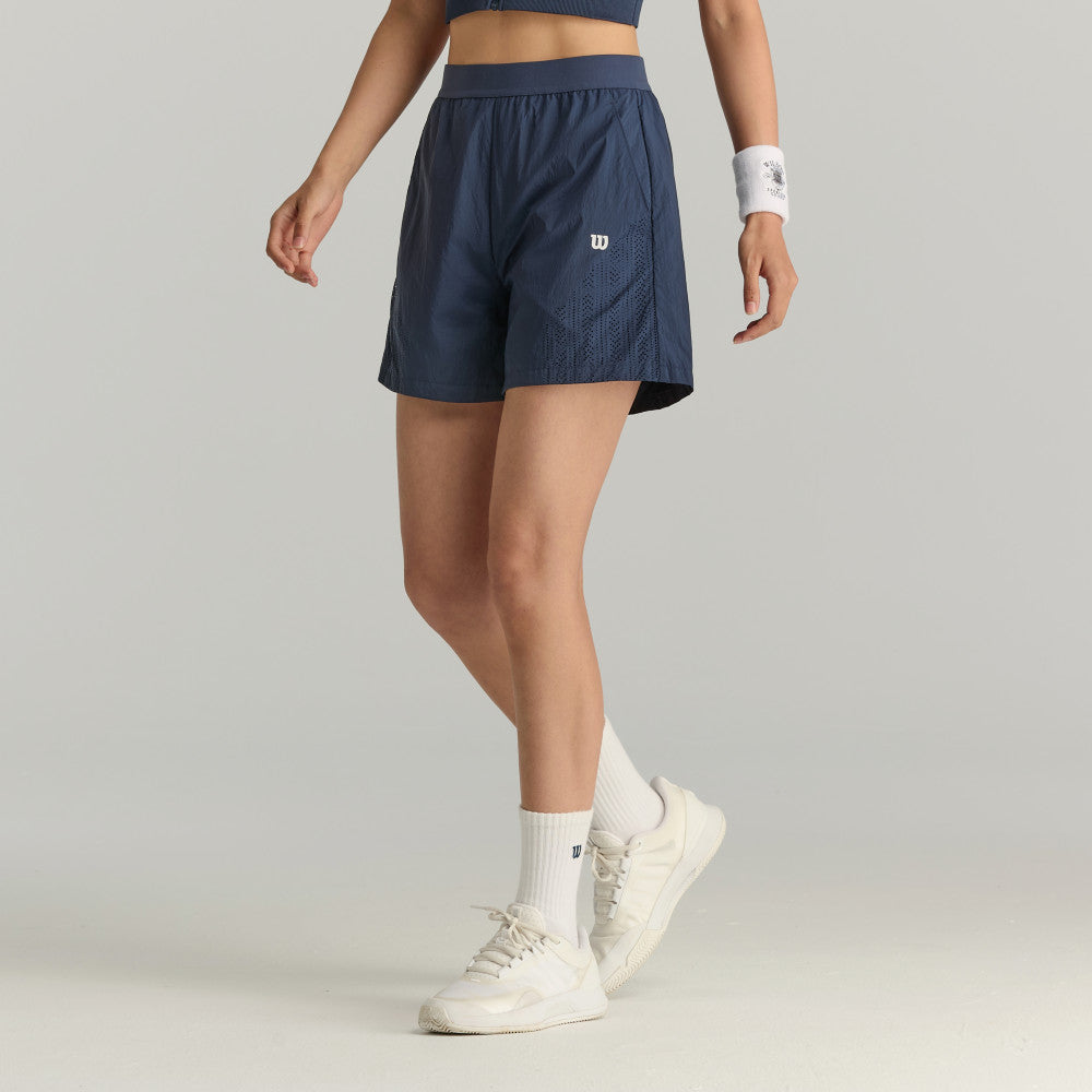 Wilson Airy Short 女款 服飾 短褲 海軍藍/白色/霧霾藍