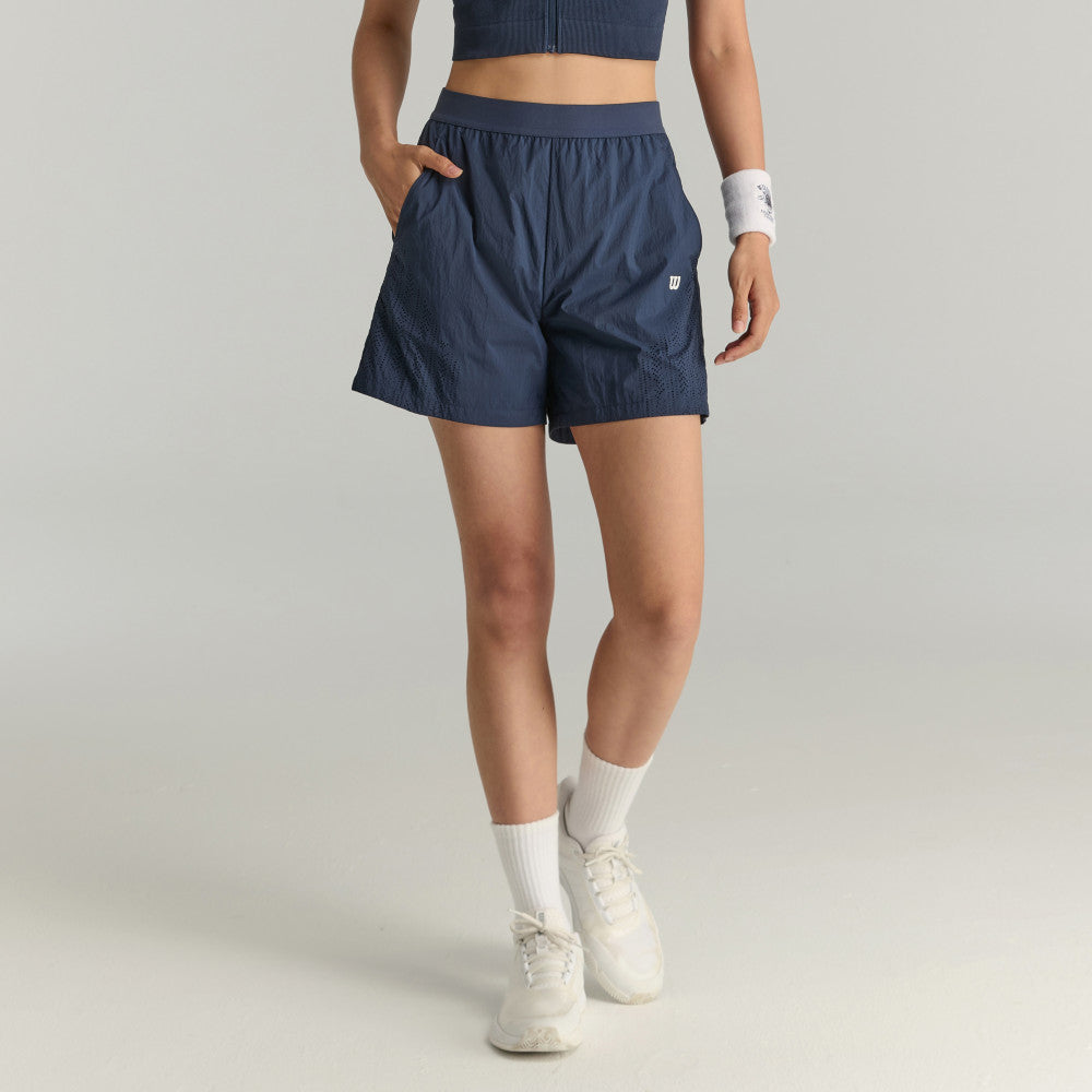 Wilson Airy Short 女款 服飾 短褲 海軍藍/白色/霧霾藍