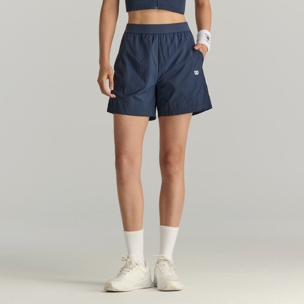 Wilson Airy Short 女款 服飾 短褲 海軍藍/白色/霧霾藍