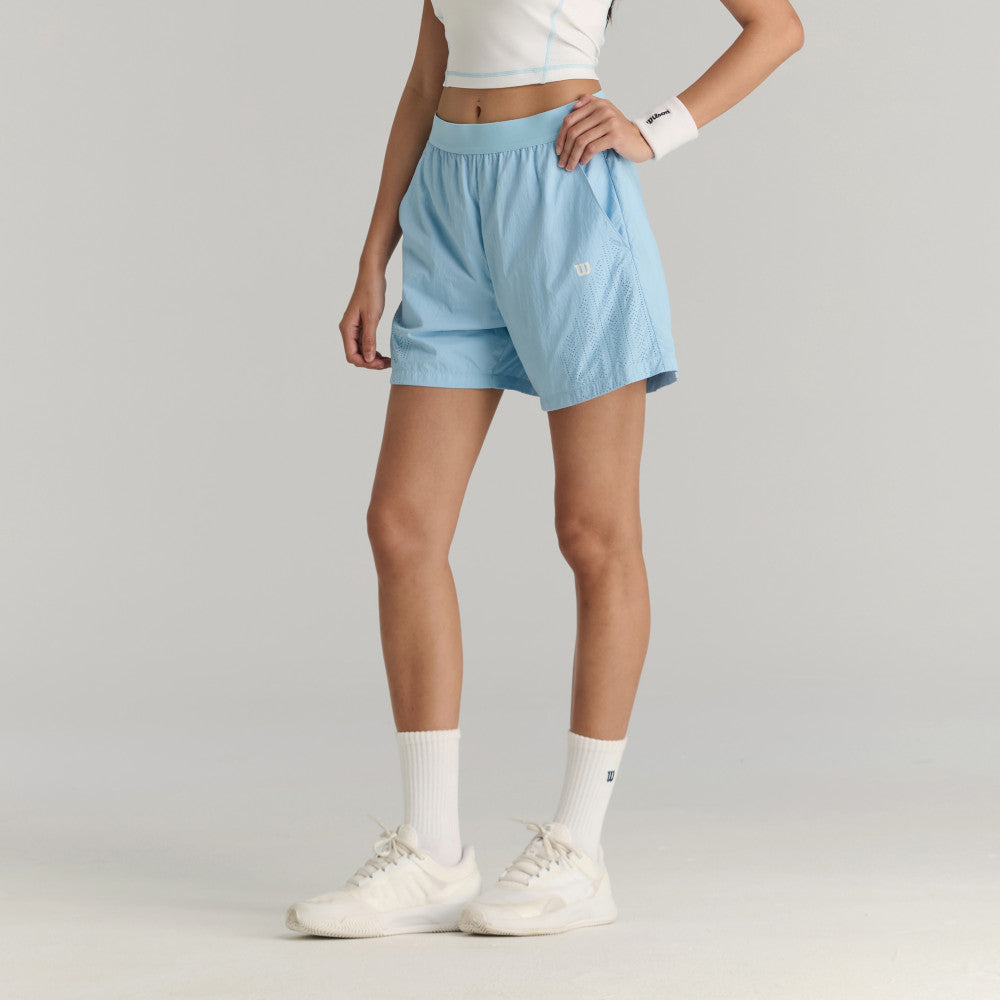 Wilson Airy Short 女款 服飾 短褲 海軍藍/白色/霧霾藍