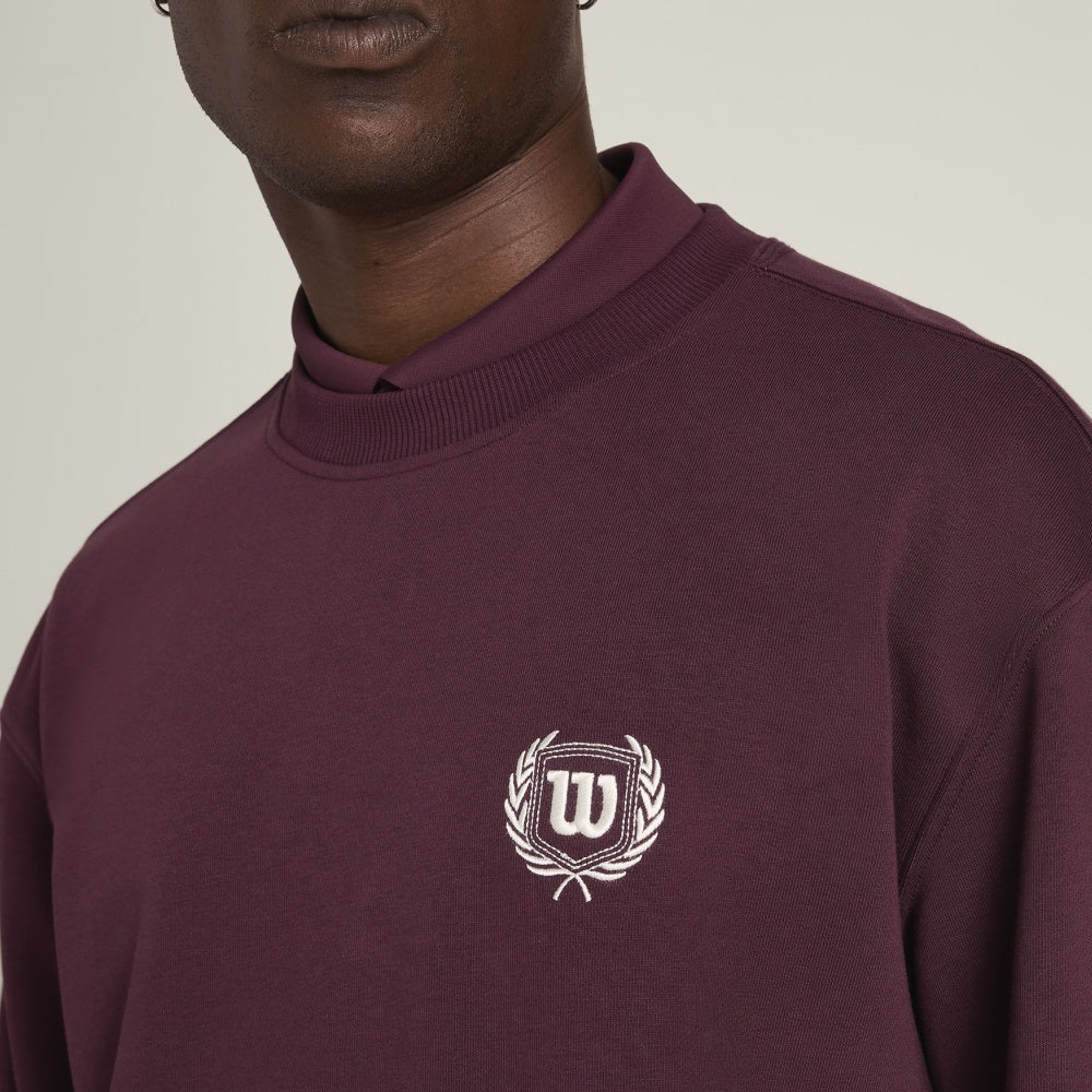Wilson-男款-服飾-上衣-大學T-紫色