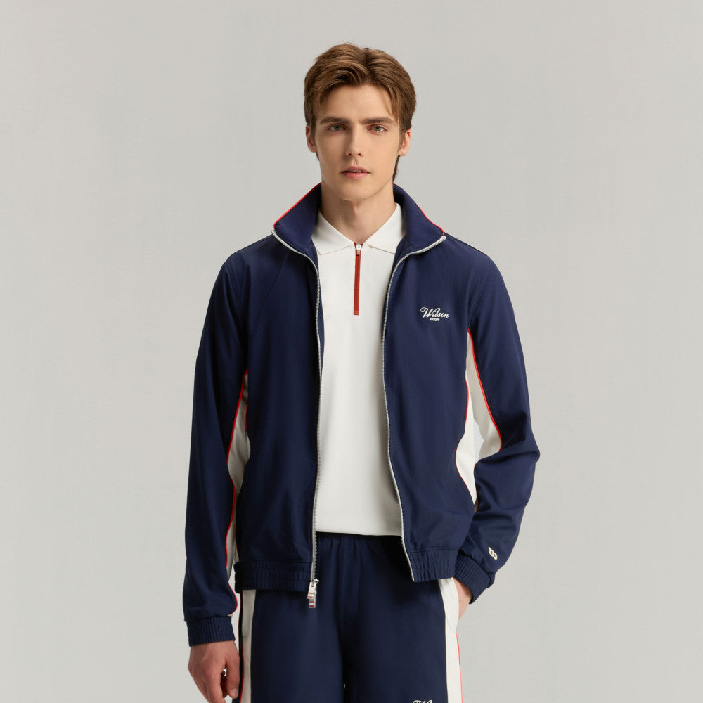 Wilson Grand Slam Colorblock Jacket 男款 服飾 外套 海軍藍