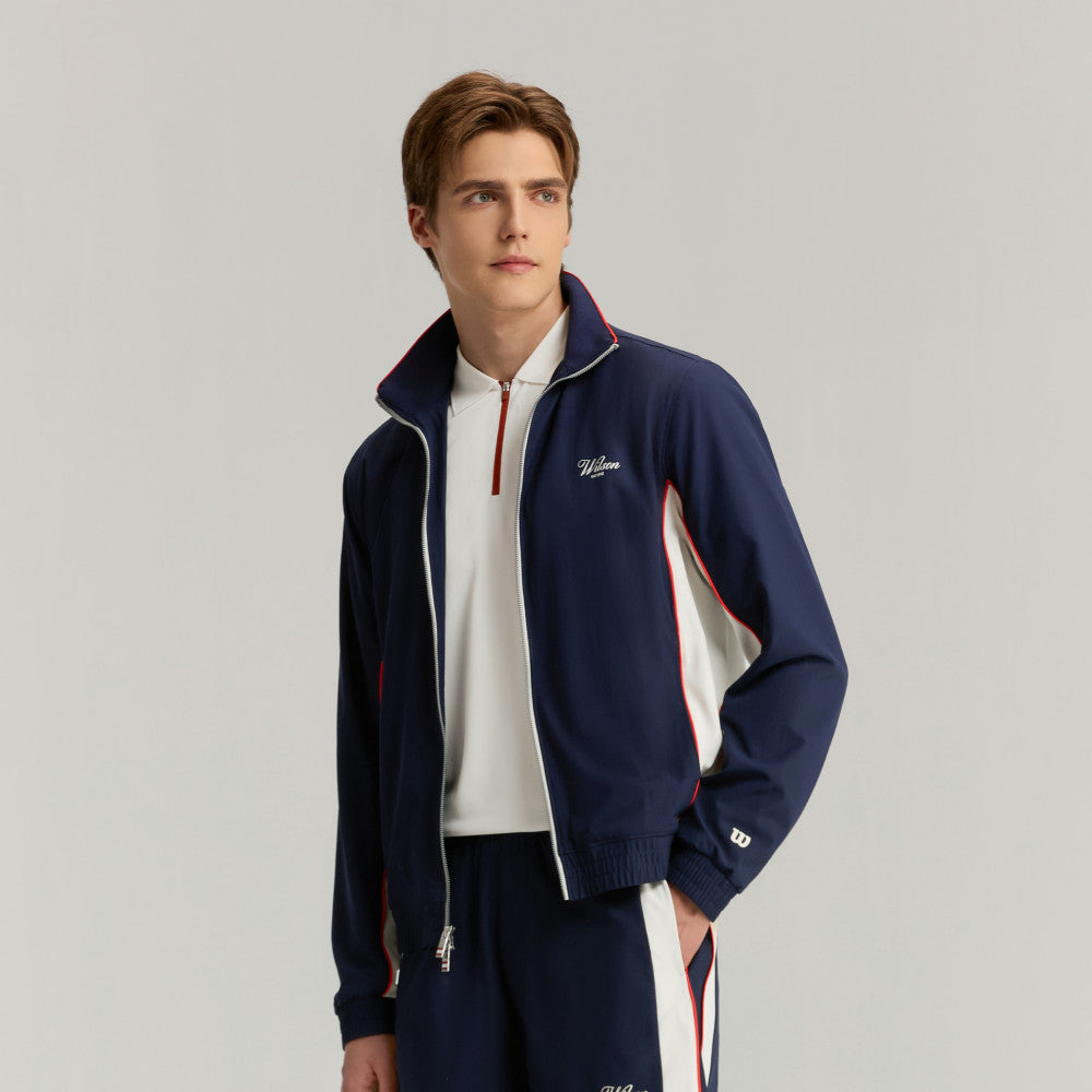 Wilson Grand Slam Colorblock Jacket 男款 服飾 外套 海軍藍
