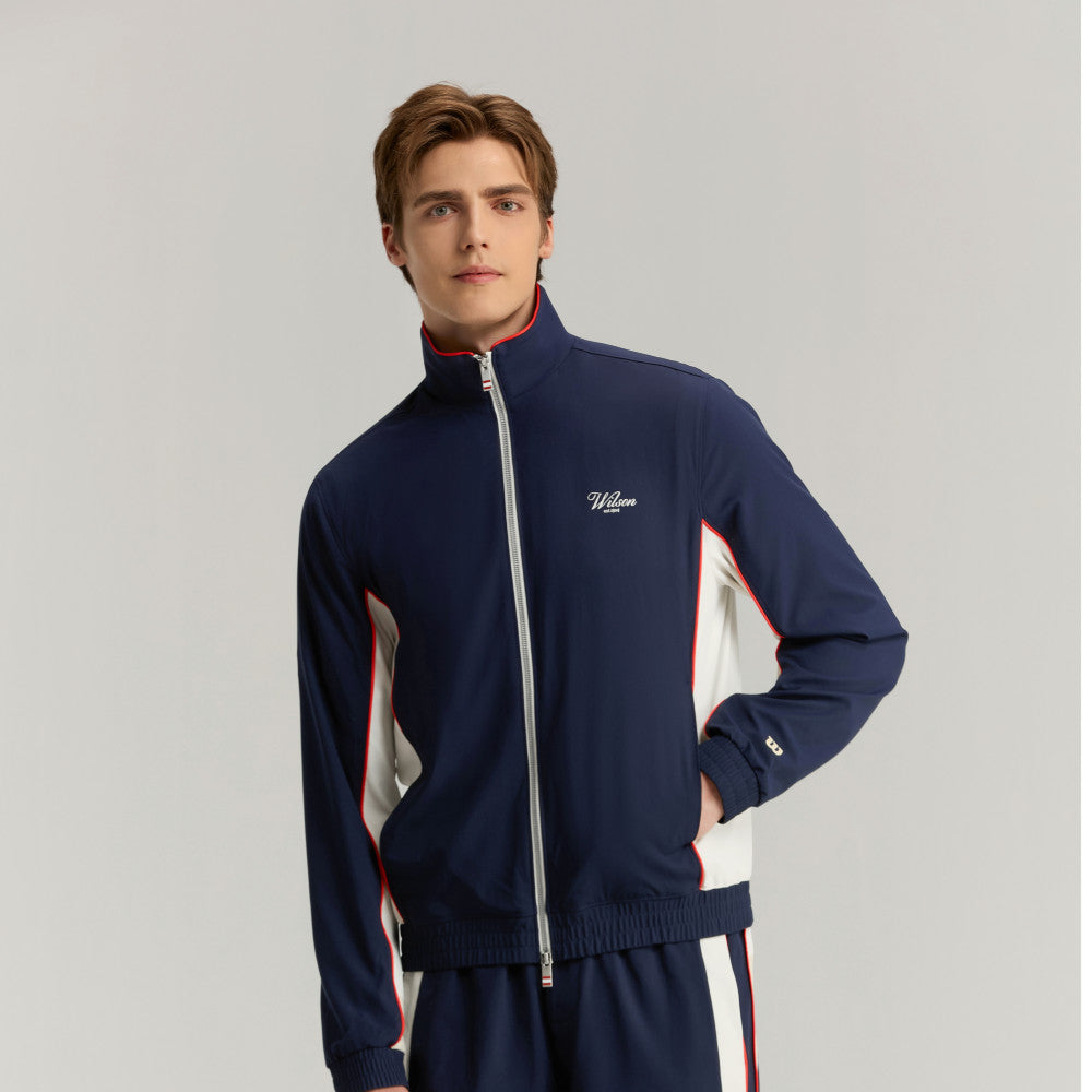 Wilson Grand Slam Colorblock Jacket 男款 服飾 外套 海軍藍