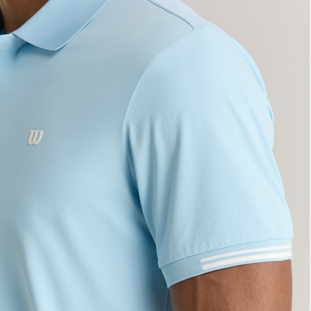 Wilson Timeless Polo 男款 服飾 Polo衫 霧霾藍/相思木色