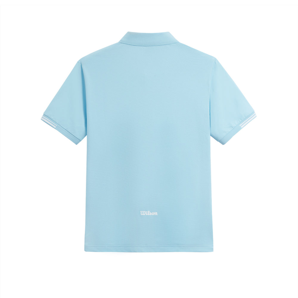 Wilson Timeless Polo 男款 服飾 Polo衫 霧霾藍/相思木色