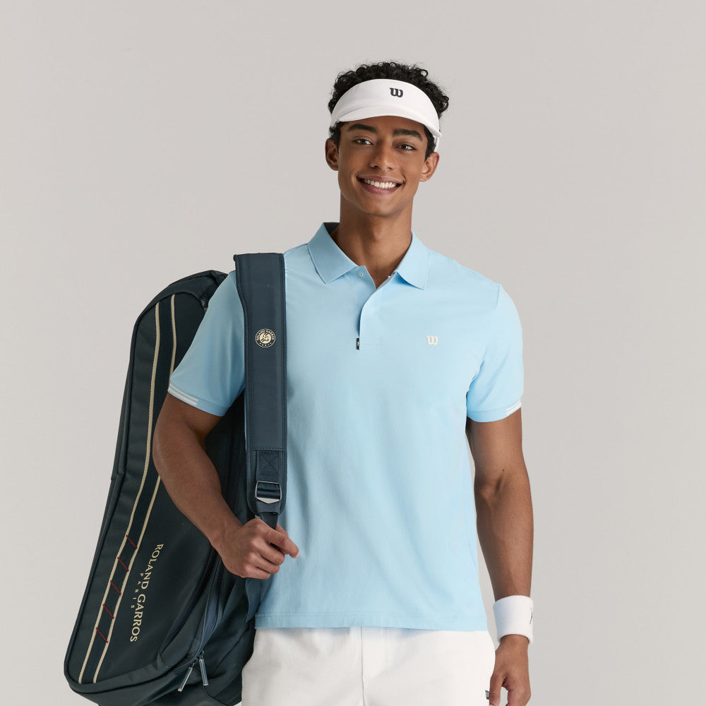 Wilson Timeless Polo 男款 服飾 Polo衫 霧霾藍/相思木色