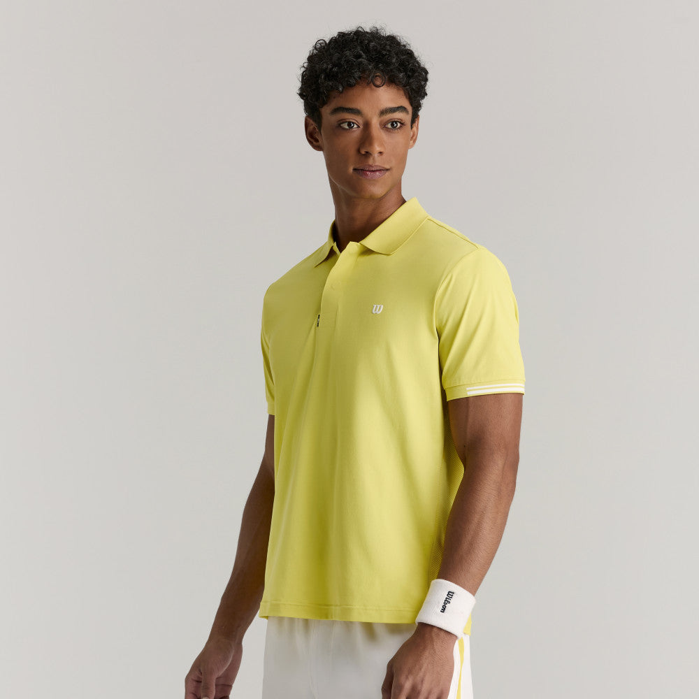 Wilson Timeless Polo 男款 服飾 Polo衫 霧霾藍/相思木色