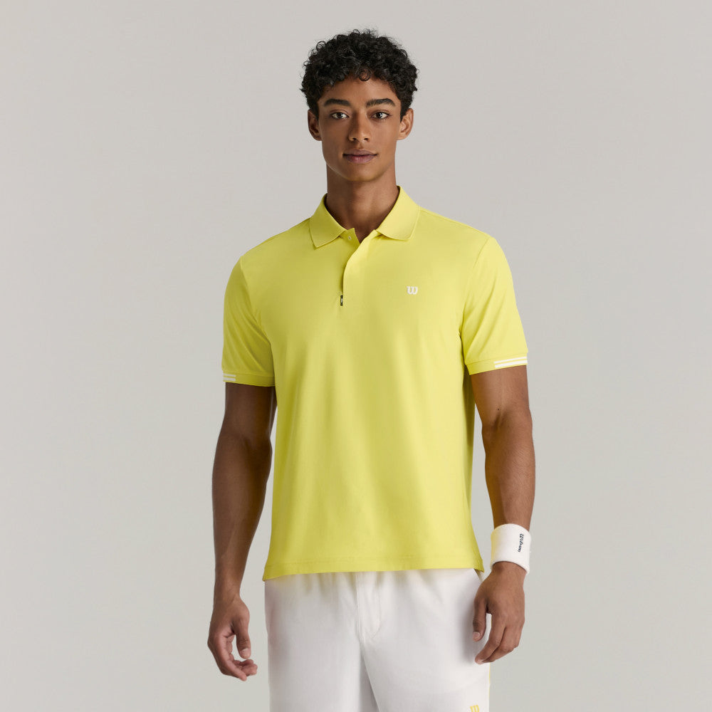 Wilson Timeless Polo 男款 服飾 Polo衫 霧霾藍/相思木色