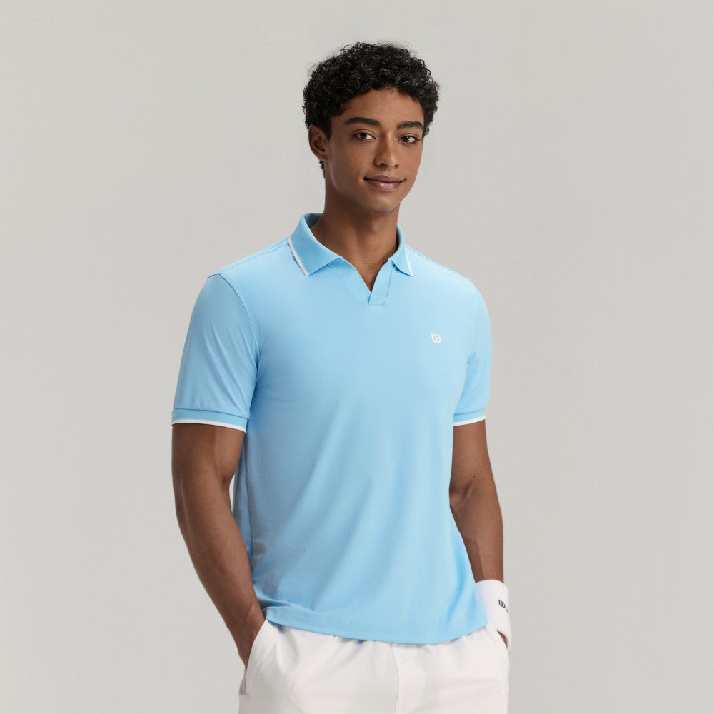 Wilson Johnny Collar Polo 男款 服飾 Polo衫 暮藍色/白色/霧霾藍