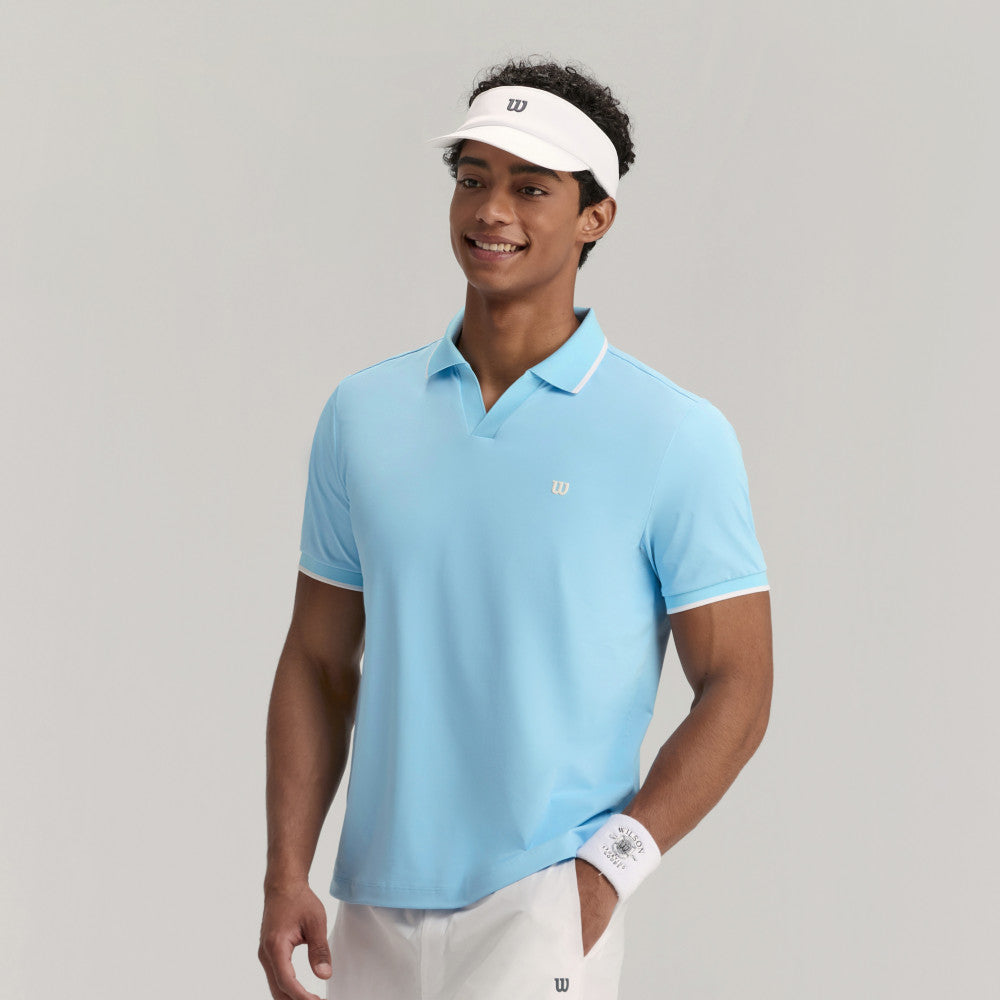 Wilson Johnny Collar Polo 男款 服飾 Polo衫 暮藍色/白色/霧霾藍
