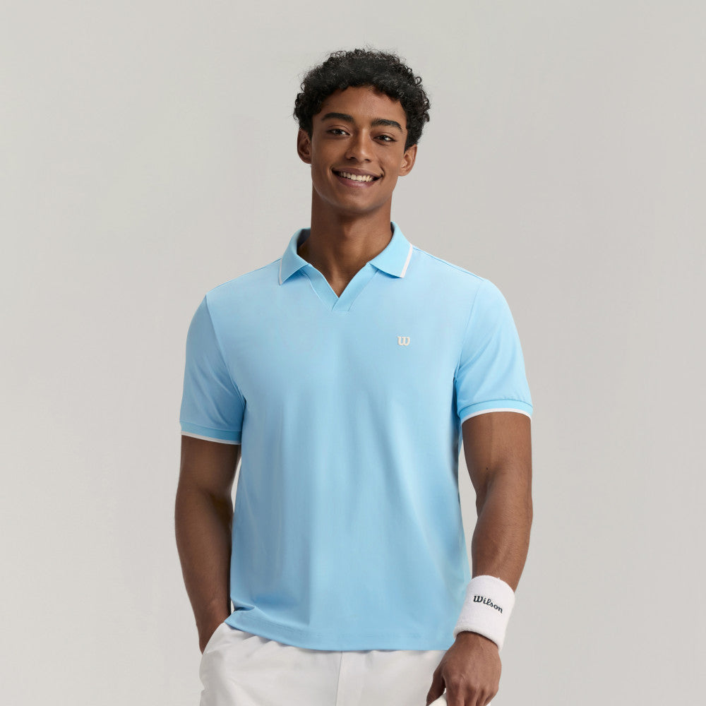Wilson Johnny Collar Polo 男款 服飾 Polo衫 暮藍色/白色/霧霾藍