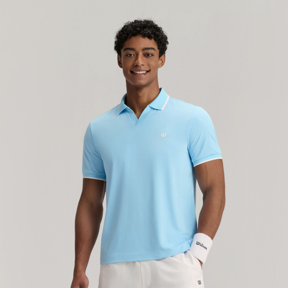 Wilson Johnny Collar Polo 男款 服飾 Polo衫 暮藍色/白色/霧霾藍
