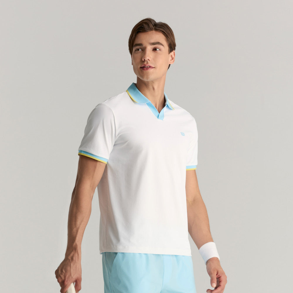 Wilson Johnny Collar Polo 男款 服飾 Polo衫 暮藍色/白色/霧霾藍