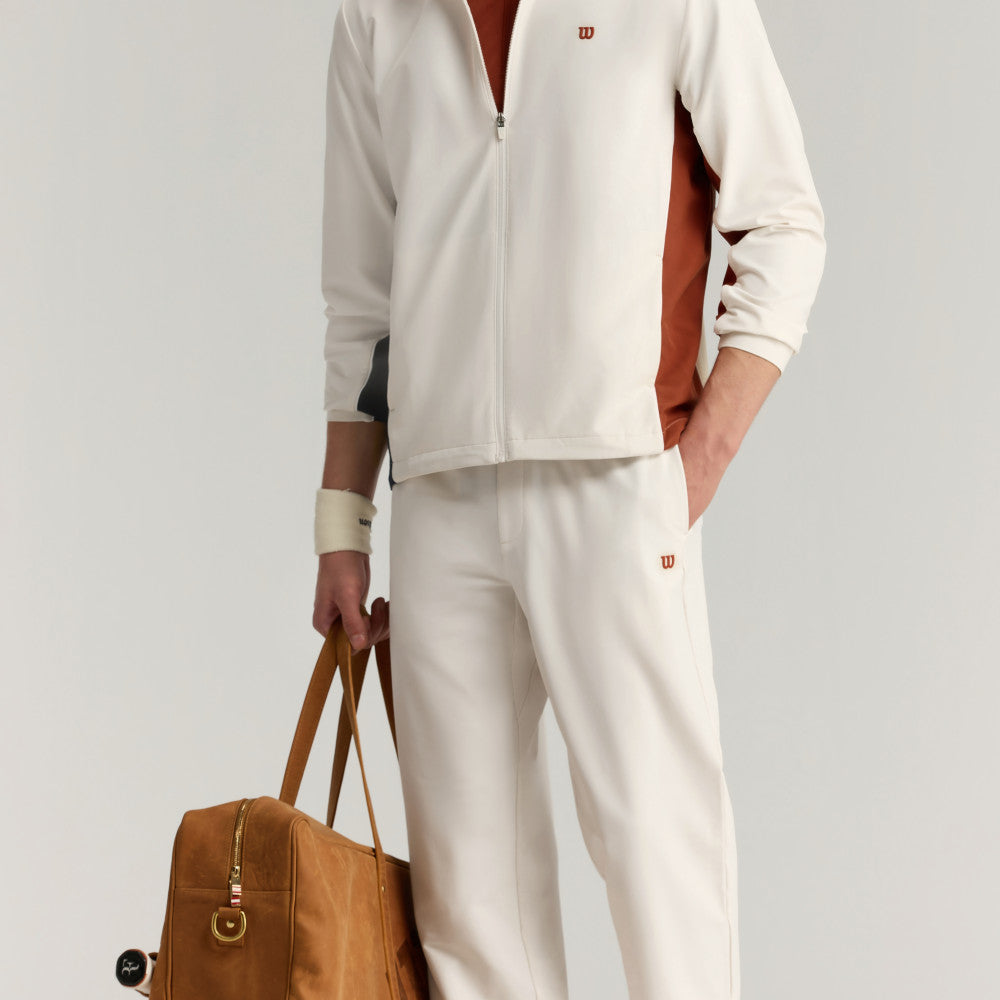 Wilson Depth Shot Track Pant 男款 服飾 長褲 沙色/辣紅色