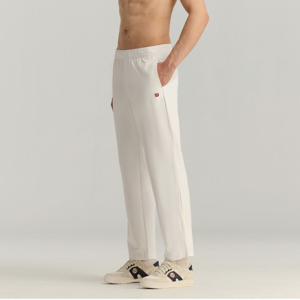 Wilson Depth Shot Track Pant 男款 服飾 長褲 沙色/辣紅色