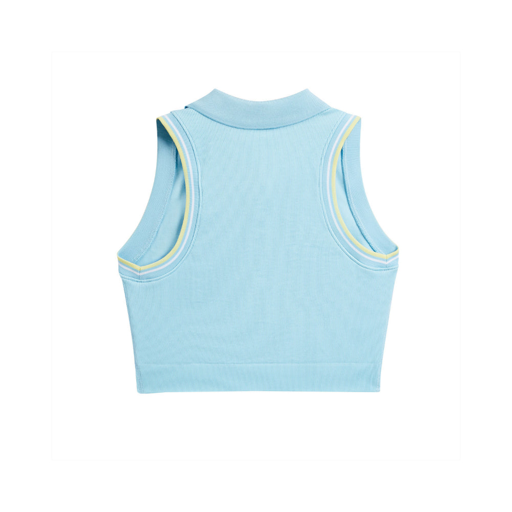 Wilson Seamless Full-Zip Tank 女款 服飾 拉鍊背心 海軍藍/檸檬黃/霧霾藍