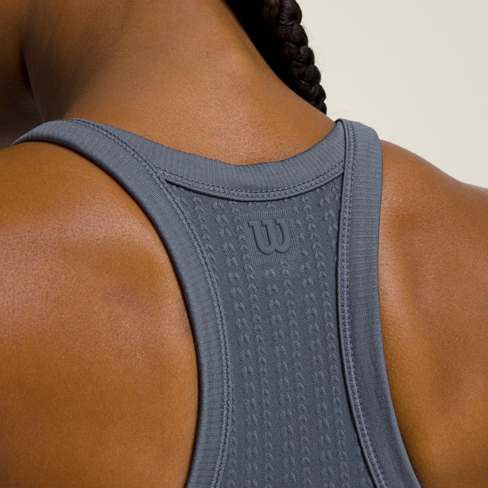 Wilson On The Daily Brami 女款 服飾 運動背心 暮藍色/水洗紅