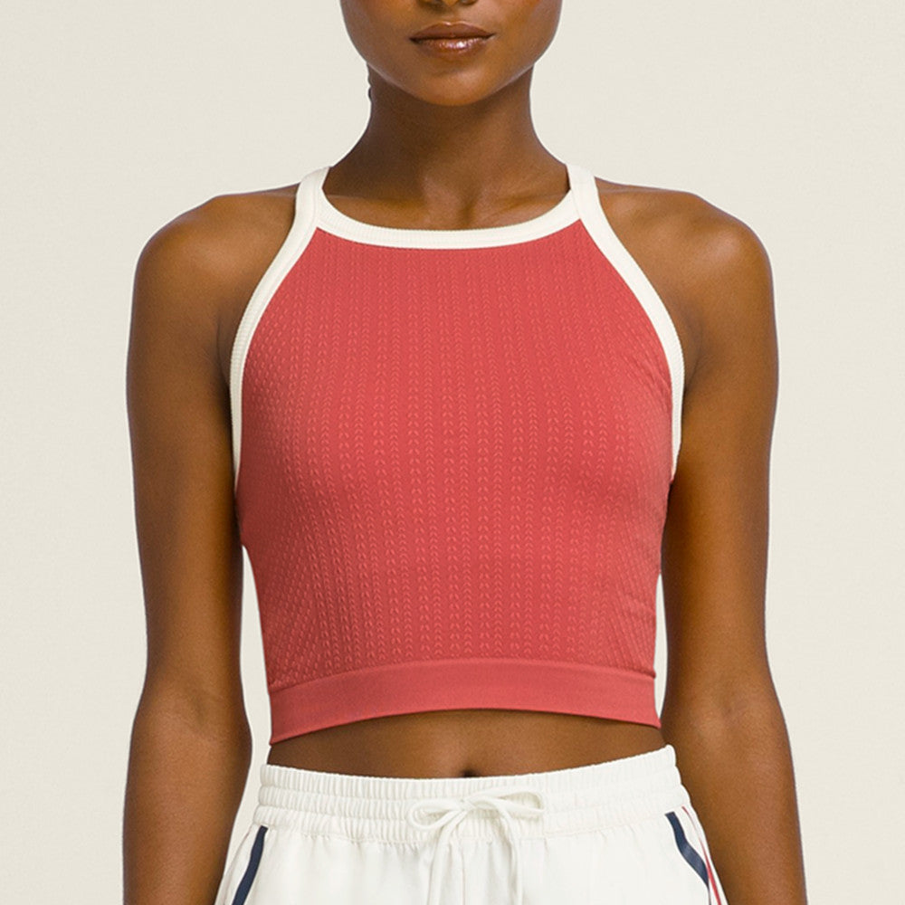 Wilson On The Daily Brami 女款 服飾 運動背心 暮藍色/水洗紅