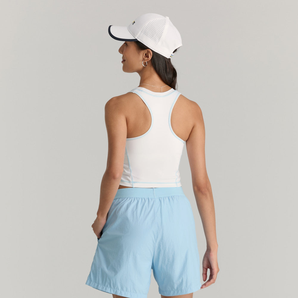 Wilson Bodyline Tank 女款 服飾 運動背心 霧霾藍/白色