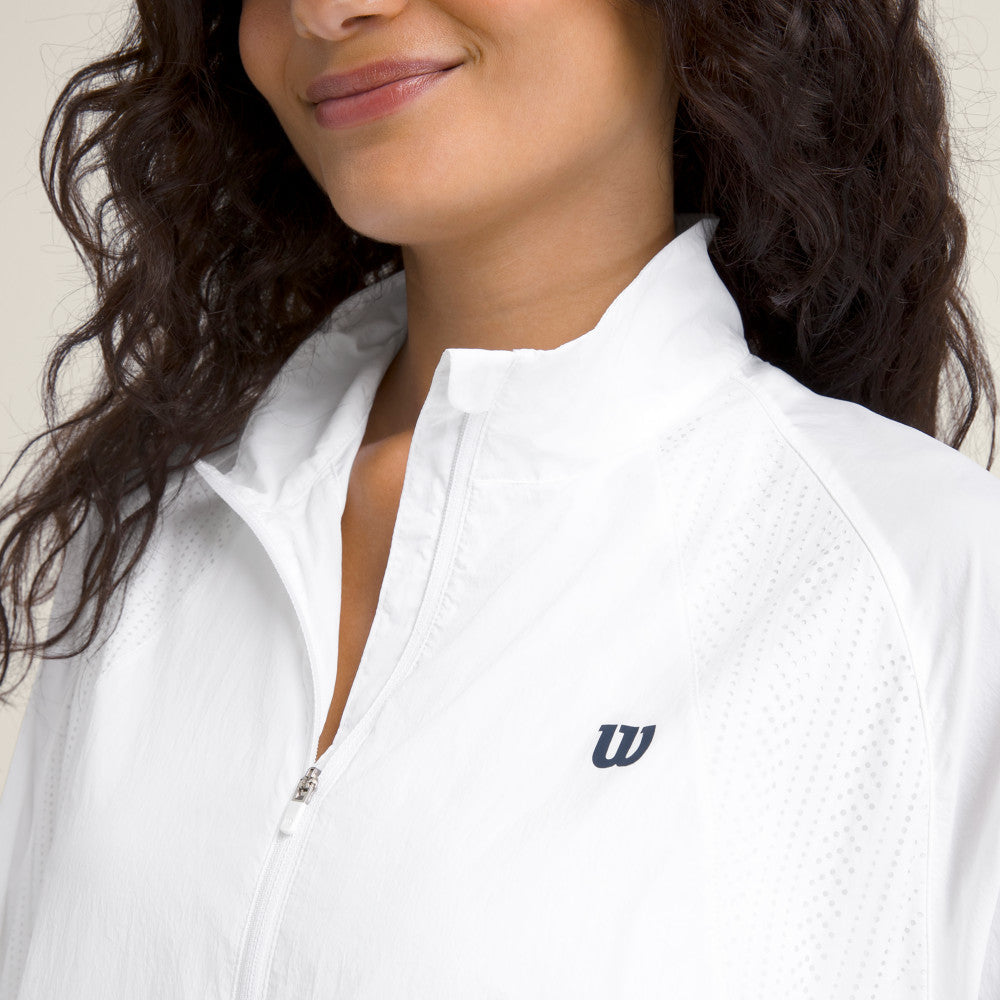 Wilson Airy Jacket 女款 服飾 外套 霧霾藍/白色