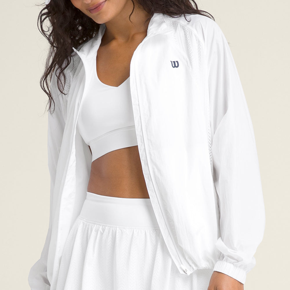 Wilson Airy Jacket 女款 服飾 外套 霧霾藍/白色